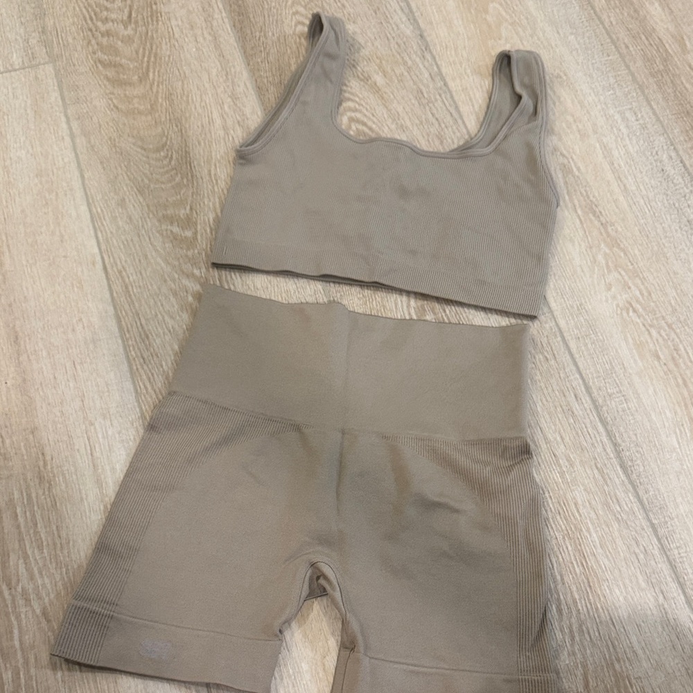 SET Active Tan Bike Shorts